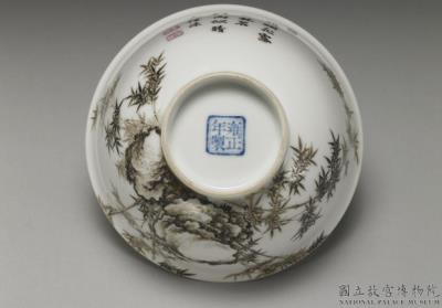 图片[3]-Bowl with ink bamboo and rocks in falangcai painted enamels, Qing dynasty, Yongzheng reign (1723-1735)-China Archive